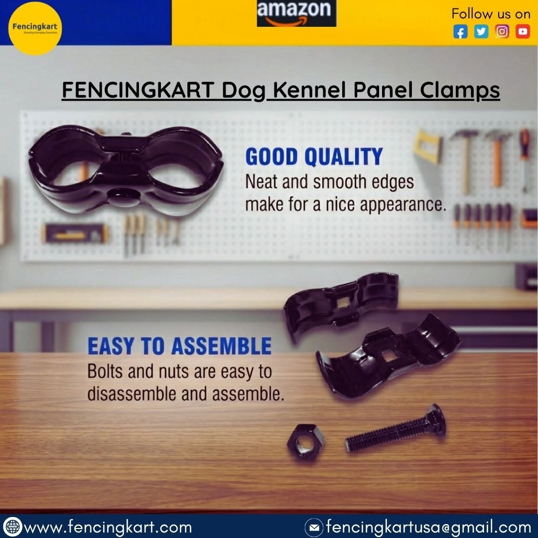 Heavy-Duty Dog Kennel Clamps